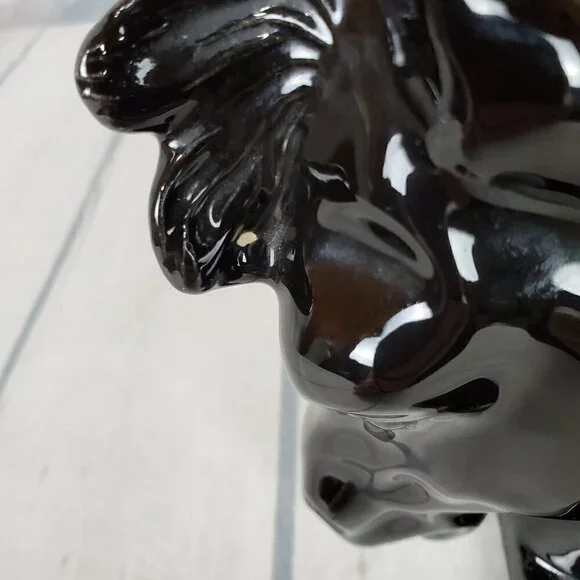 Black Stallion Bookend Decor Chess Knight Ceramic - Picture 7 of 11